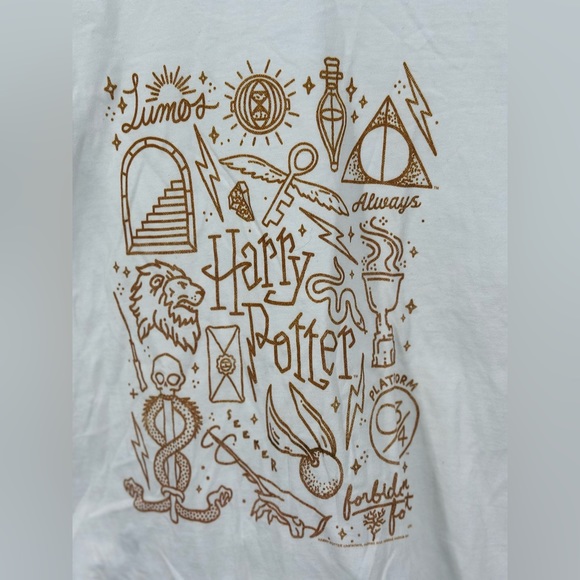 Harry Potter Deathly Hallows 2 Icon Collage Poster T-Shirt - Picture 3 of 3